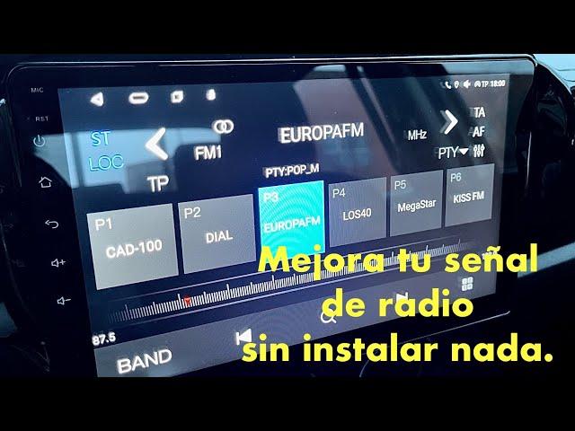 Mejorar recepción señal radio en radios Android