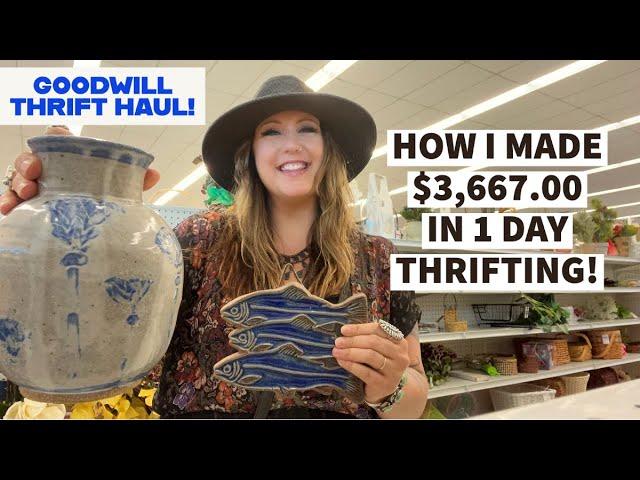 THRIFTING FOR RESALE! How I Made $3,667.00 Profit In 1 Day Thrifting!! HERE'S WHAT TO LOOK FOR!