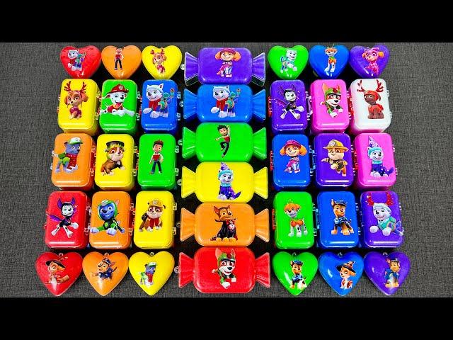 Opening Paw Patrol Slime Suitcase! Ryder, Chase, Marshall, Skye | ASMR Satisfying Slime Surprise