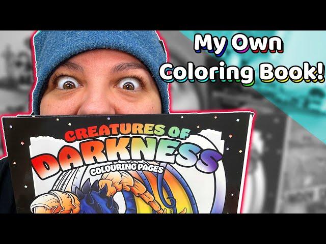 Shhh! It’s HERE! Creatures Of Darkness Colouring book kit