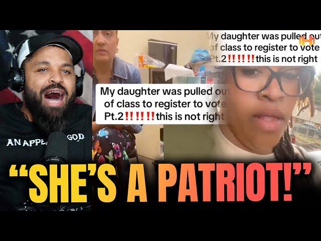 Mom Confronts HIGH SCHOOL for REGISTERING DAUGHTER TO VOTE And Telling Her NOT TO VOTE TRUMP