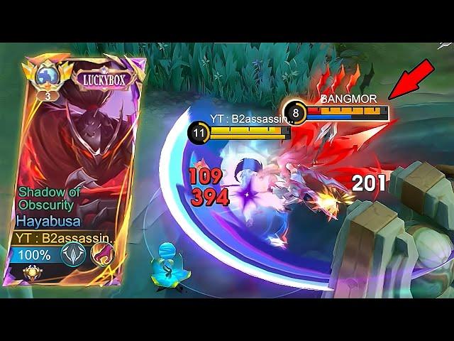 GLOBAL HAYABUSA ONE HIT |HAYABUSA BEST BUILD 2024 -Mobile Legends