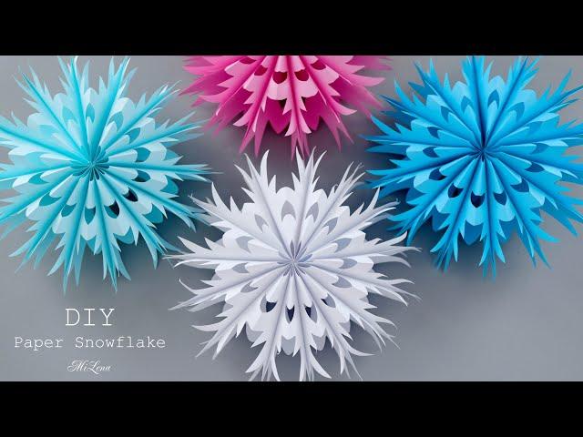 ️ СНЕЖИНКА ИЗ БУМАГИ ️СУПЕРОБЪЕМ ️ 3D PAPER SNOWFLAKE ️