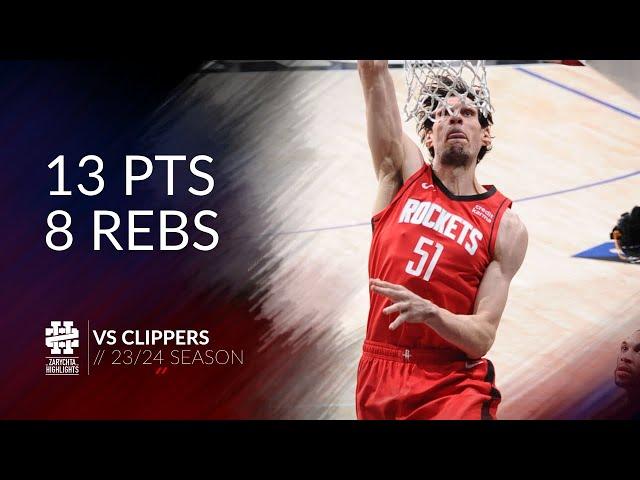 Boban Marjanovic 13 pts 8 rebs vs Clippers 23/24 season