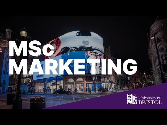 Study MSc Marketing at University of Bristol Business School