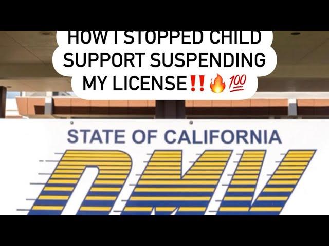 How I Stopped Child Support from Suspending my Driver License