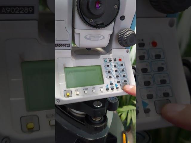 Установка станции в тахеометре Spectra Focus 6 (Nikon, Trimble,  Spectra)