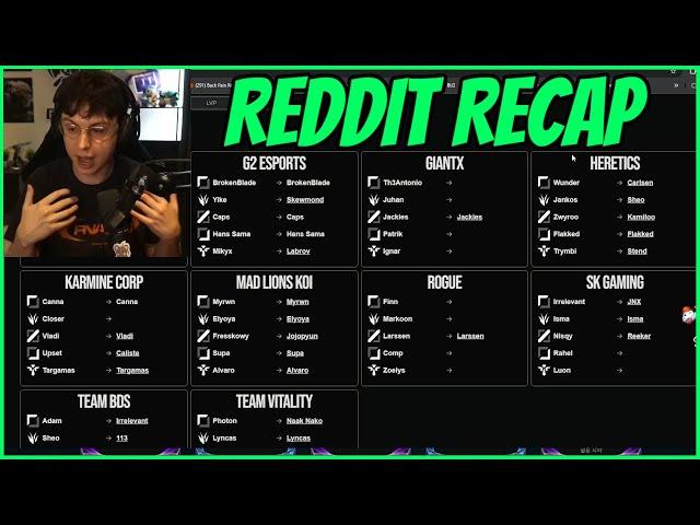 Caedrel Discusses Recent Reddit Drama, KC Yike & LEC Off-Season Thoughts