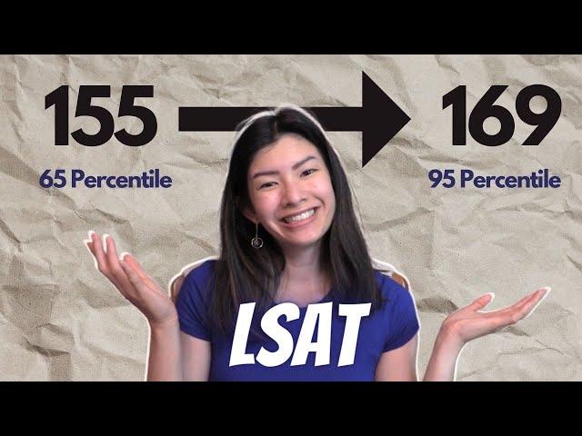 RAISING MY LSAT SCORE from 155 to 169: my LSAT journey and study tips