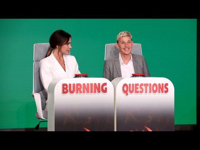 Victoria Beckham Answers Ellen's Extra Spicy 'Burning Questions'