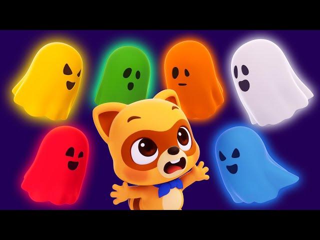 Learn Colors with Halloween Ghost  3D | Kids Cartoon | Color Songs + Games | Lotty Friends