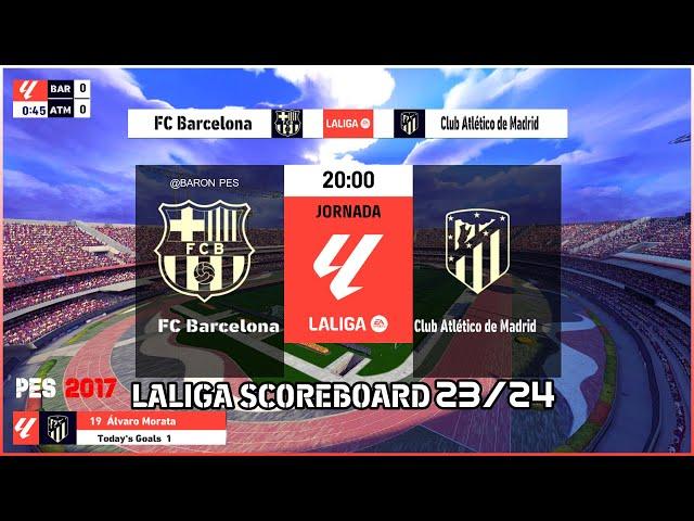 PES 2017 LaLiga Scoreboard 2023/24