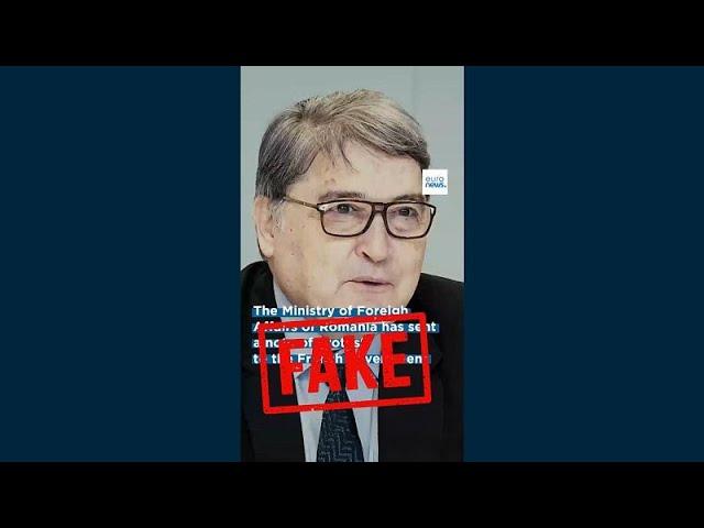 Репортаж Euronews о "вмешательстве Франции в выборы в Румынии" - фейк