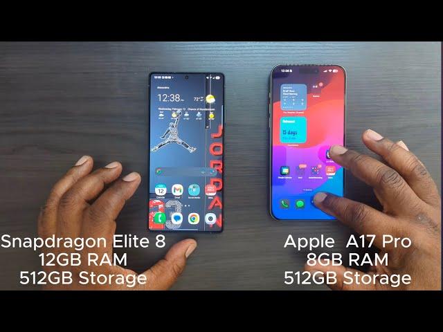 Samsung Galaxy S25 Ultra vs Apple iPhone 15  Pro Max Speed Test