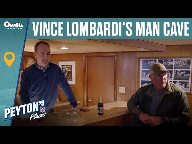 Peyton and Brett Favre Visit Vince Lombardi's Man Cave | Peyton's Places