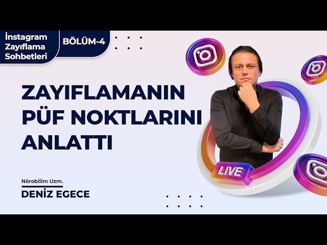 İnstagram Zayıflama Sohbetleri (BÖLÜM-4) Zayıflamanın Püf Noktaları Neler?