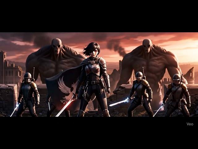 Fall of the Final Wall | Dark Anime Scene Inspired by AOT
