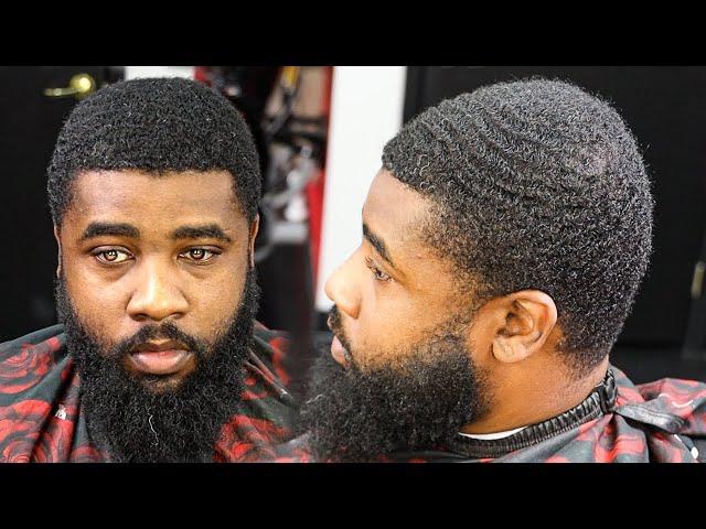 CLIENT PAYS $150 FOR THIS HAIRCUT! / LOW BALD TAPER/ FADED BEARD/ BARBER TUTORIAL