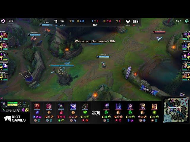 Highlights | T1 vs. GEN - Game 3 | 2024 Worlds | Semi Finals