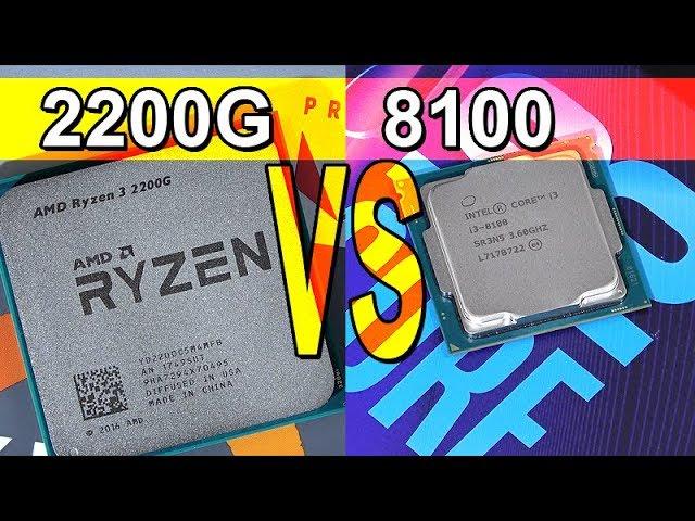 Neue AMD APU schlägt i3 CPU! -- AMD Ryzen 3 2200G vs Intel i3-8100