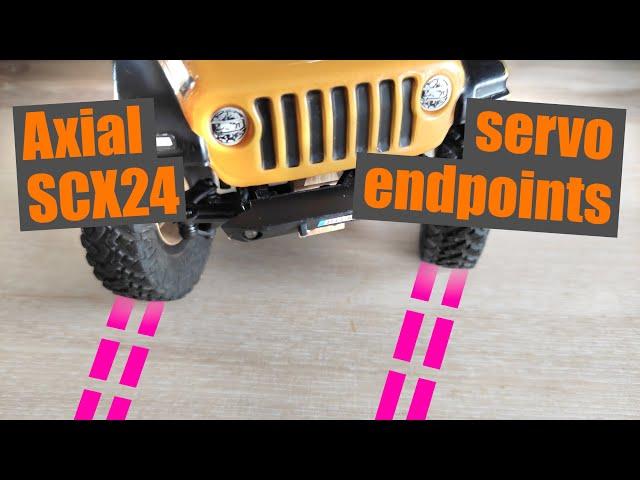 Axial SCX24 - servo endpoints adjustment