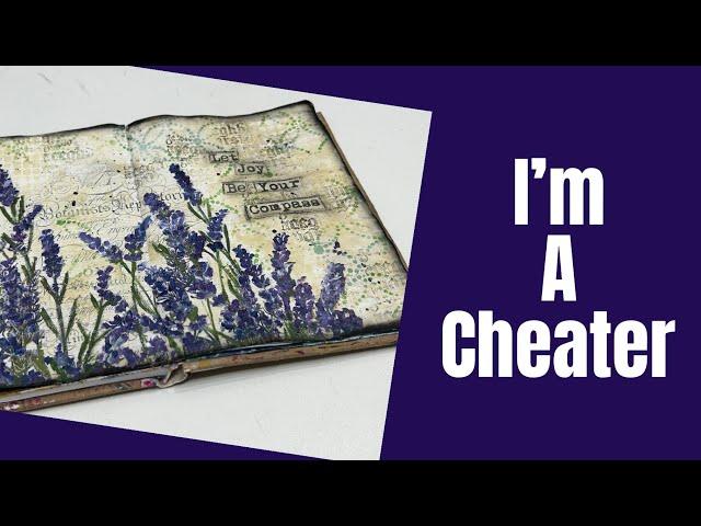 Mixed Media Art Journal Tutorial- CHEATING IN ART #artjournal #artjournalingforbeginners