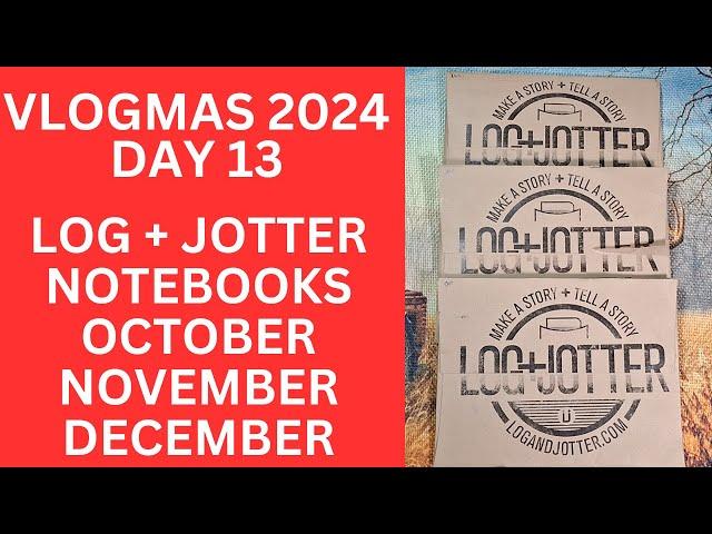 VLOGMAS DAY 14, 3 LOG + JOTTER POCKET NOTEBOOKS, OCTOBER, NOVEMBER AND DECEMBER 2024 JOURNAL