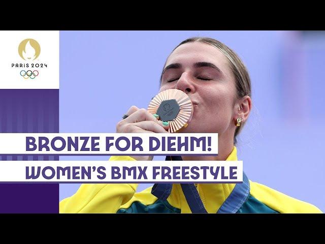 Bronze for Diehm!  | Women's BMX Freestyle | #Paris2024 Highlights