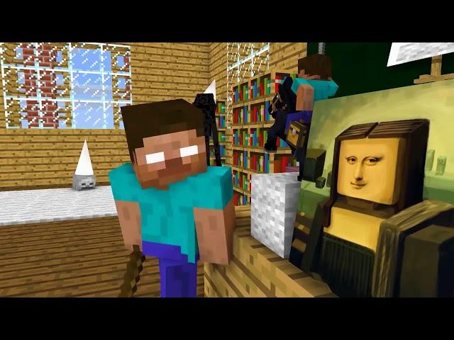 CrazyDek! Monster School   BALDI'S BASICS CHALLENGE   Minecraft Animation