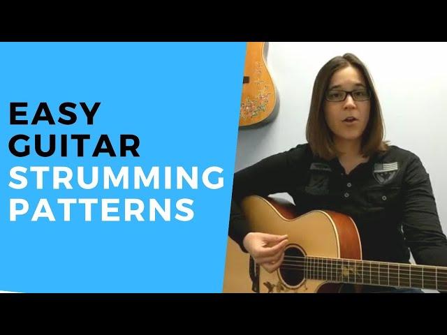 EASY Beginner Guitar Strumming Patterns - How to Strum a Guitar