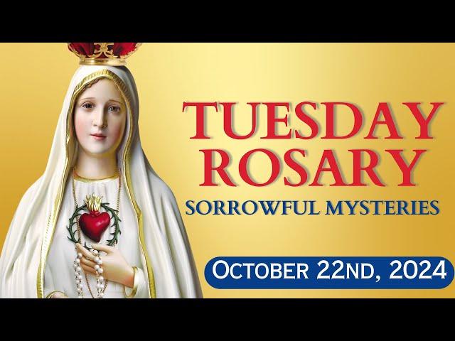 HOLY ROSARY ️ Tuesday, October 22, 2024 ️ Sorrowful Mysteries ️ Today's Rosary