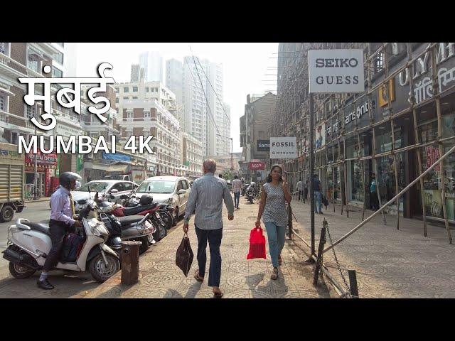 Life Ambience in MUMBAI  - Vibrant City Walking Tour - INDIA 4K 4K HDR