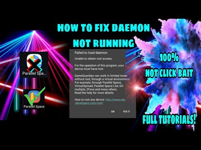 Easyway how to fix daemon not running gameguardian