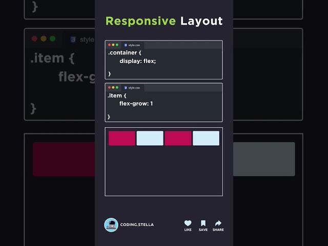 CSS Responsive Layout  With Flex-wrap & Flex-basis  #responsive #css