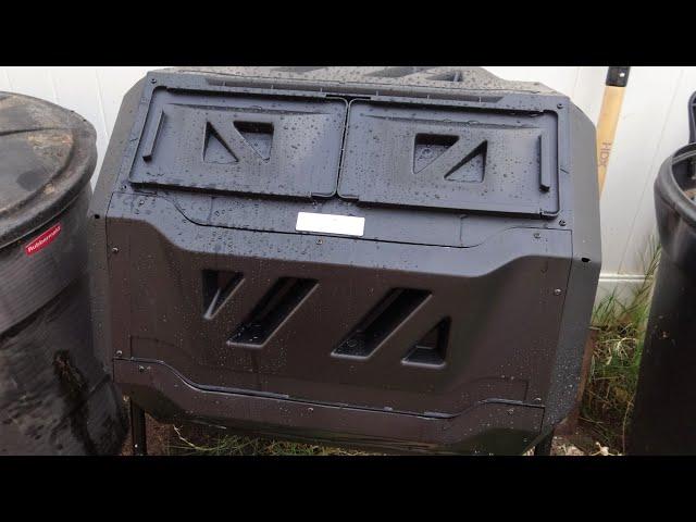 VIVOSUN 43 Gallon Outdoor Tumbling Composting Bin Review! A Quick Walkthrough! Amazon Compost Bin!