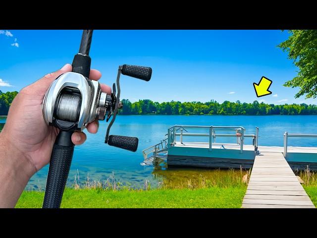 Fishing for 10lb Bass in Trophy Lake!