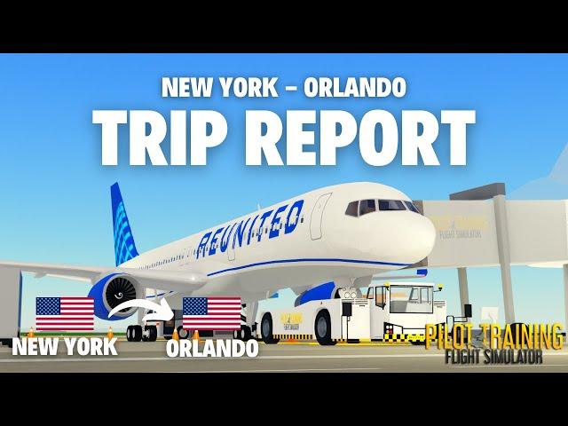 Roblox PTFS Full Flight  ️ | Boeing 757 (Real Sounds ) | New York - Orlando | United
