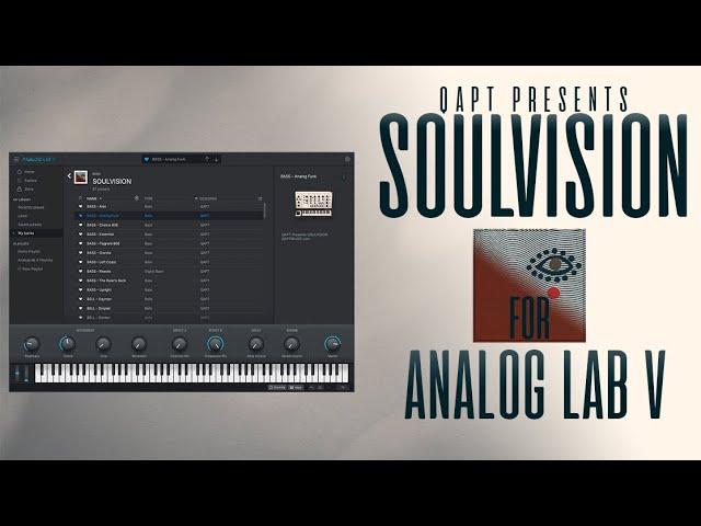 SOULVISION | Future Beats and Neo Soul Presets for ANALOG LAB V