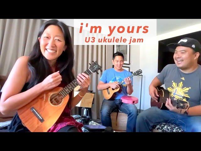 I'm Yours (Jason Mraz) // Cynthia Lin Ukulele Play-Along //Jam w U3, Ukulenny, Abe Lagrimas Jr