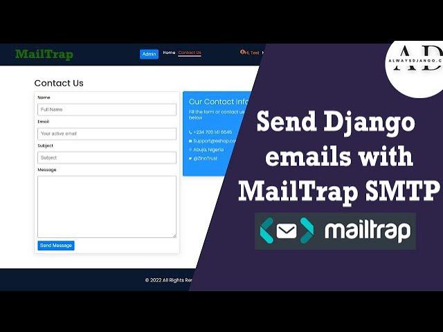 Use Mailtrap To Send DJango Emails Like A Pro!