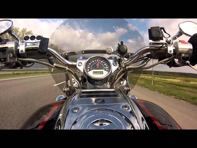 Test Ride. Honda VTX 1800C Acceleration. Full stock.