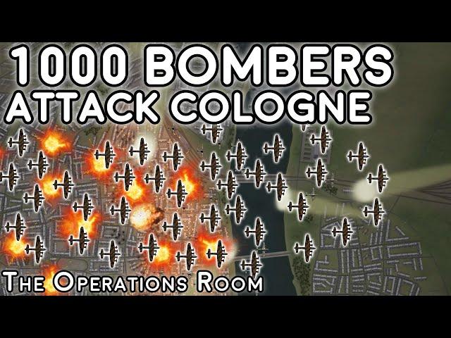 1000 Bombers Attack Cologne - Operation Millennium 1942 - Animated