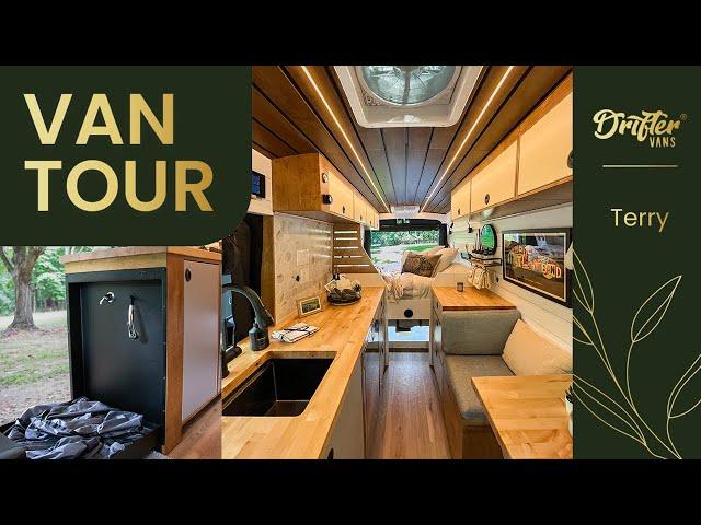 Signature Drifter Van Tour | Tetravan Flip-Down Shower & Custom Interior Design