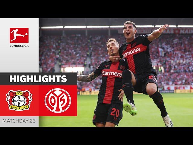 33 Matches Unbeaten! | Leverkusen - 1. FSV Mainz 05 | Highlights | MD23 – Bundesliga 23/24