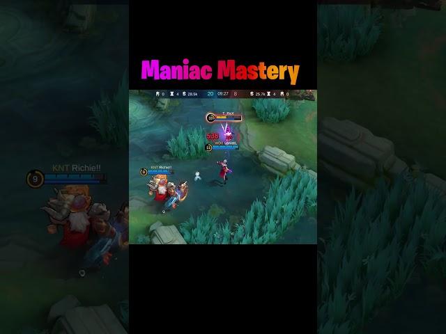 Maniac Mastery by Melissa! #mobilelegends #mlbb #shorts