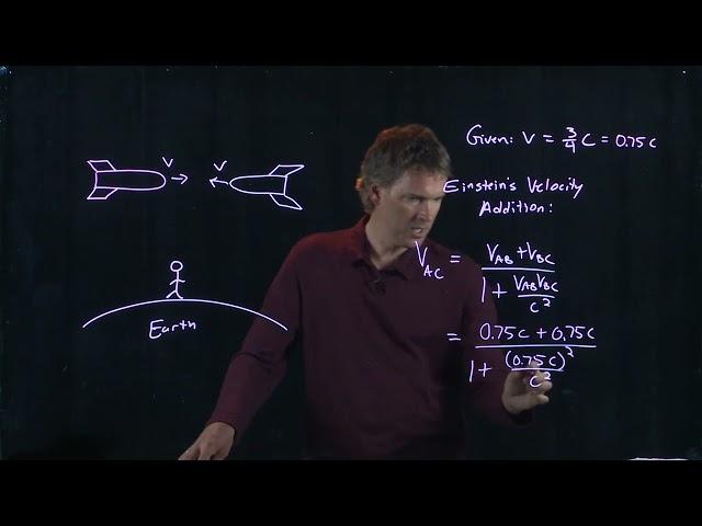 Einstein's Velocity Addition Rule | Physics with Professor Matt Anderson | M29-09