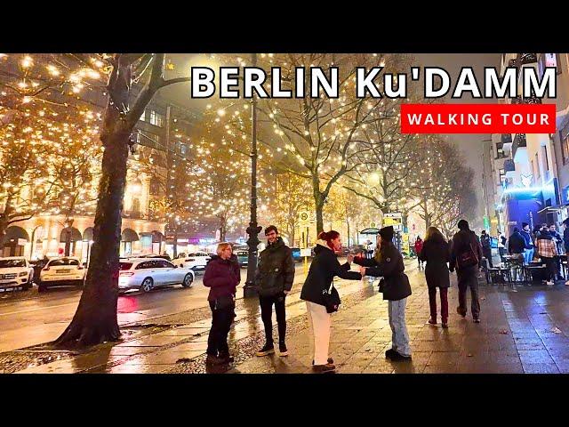 German Walking Tour  Ku'DAMM West Berlin City Walk [4K-60FPS]