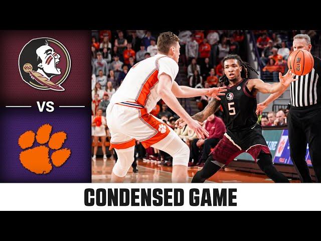 Florida State vs. Clemson Condensed Game | 2024-25 ACC Men's Basketball