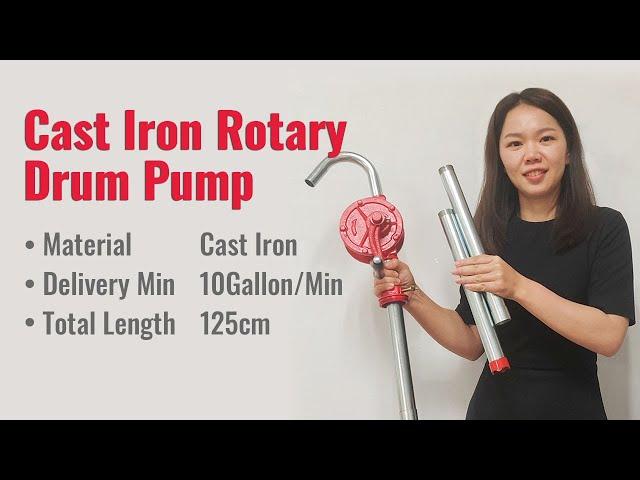 Cast Iron Rotary Drum Barrel Hand Operated Pump