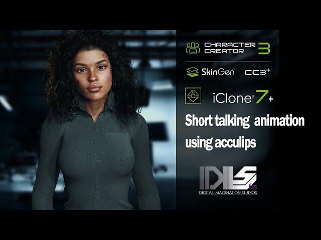 CGI Cinematic Short Iclone 7 & CC3 Animation - Talking animation using acculips.  | DISfxs